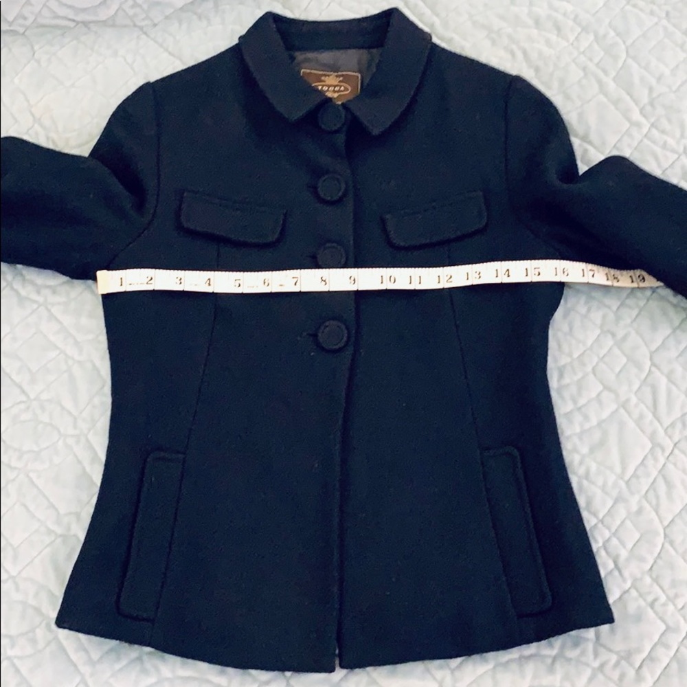 Tocca Navy Blue Buttoned Wool Jacket. Euc. - image 7